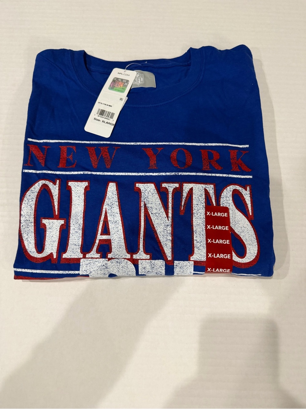 NFL New York Giants Men’s Blue Graphic Tee size XL